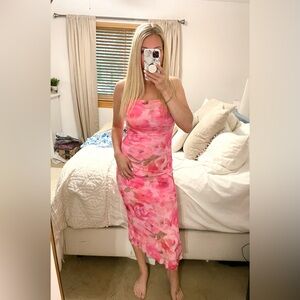 Floral spaghetti strap dress